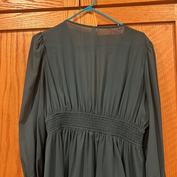 Green Ruffle Dress - Picture 5 of 5